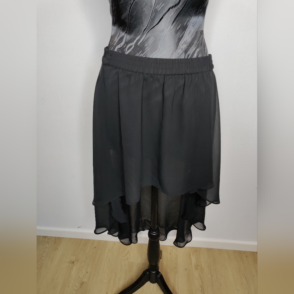 Forever 21 Charcoal High-Low Skirt